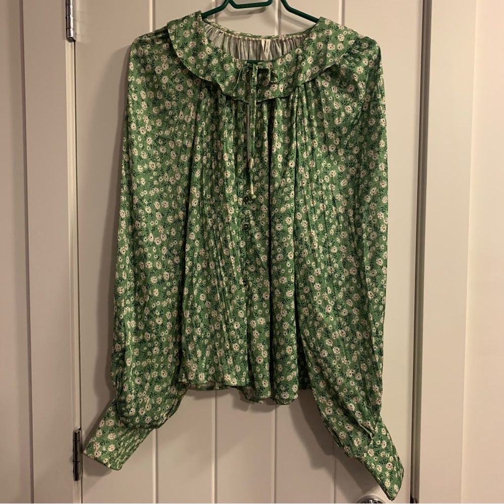 Anthropologie Blouse with Tie Front